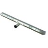 24" Serrated Notched Epoxy Rubber Speed Trowel Squeegee,3/16" Notch,with Telescopic