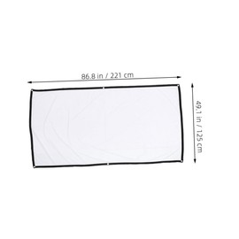 KOMBIUDA Portable Folding Projector Screen High Definition Polyester Projection Screen for Outdoor and Indoor Use for Home Theaters and Events