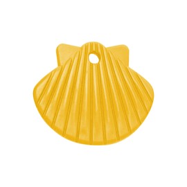 TalkTools Sensory Chew Necklace - Teething and Biting Chewelry, Helps Reduce Anxiety for Kids and Adults with ADHD and Autism. Chewing Pendant for Boys and Girls (Sea Shell, Yellow)