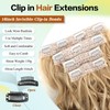 Curly Hair Extensions,LEOSA 4PCS 16 inch Clip in Hair Extensions