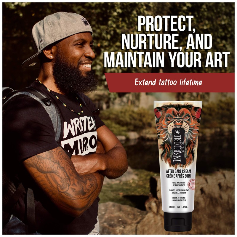 INKredible Aftercare Tattoo Healing Lotion Moisturizes Skin to Prevent Scabbing