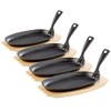 Tornwald-Schmiede Cast Iron Serving Pans: 4 Professional Cast Iron Serving