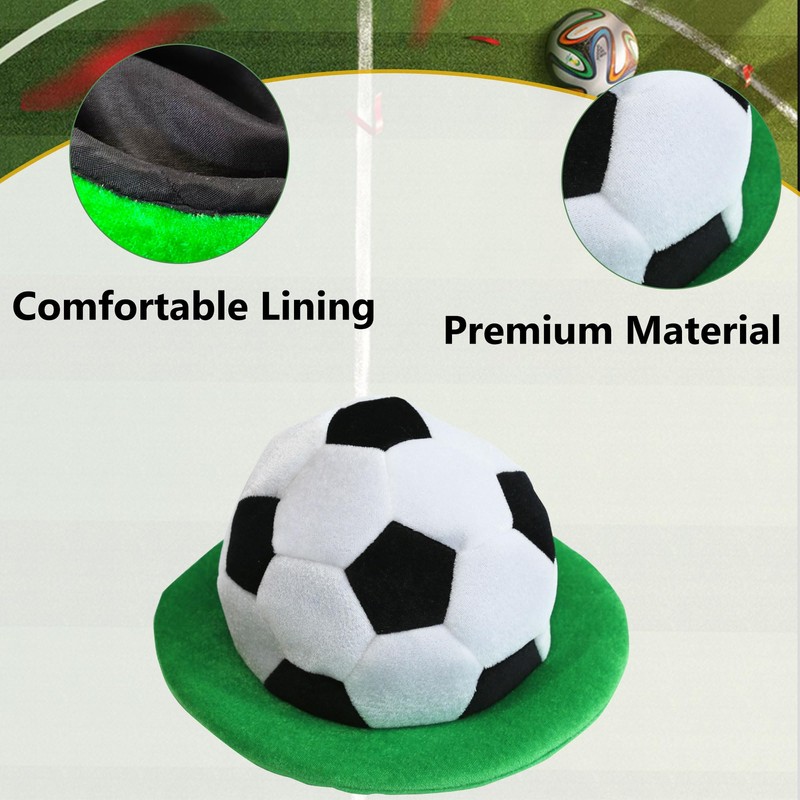 PerFest Soccer Hat - Black & White Soccer Pattern with