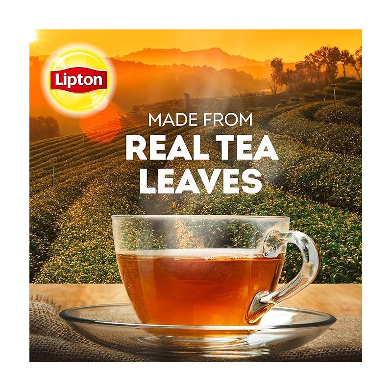 Lipton Black Tea Bags, Hot or Iced, Black tea with
