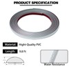 JSIWOTH Peel and Stick Trim, Matte Silver D-Shape Flexible and