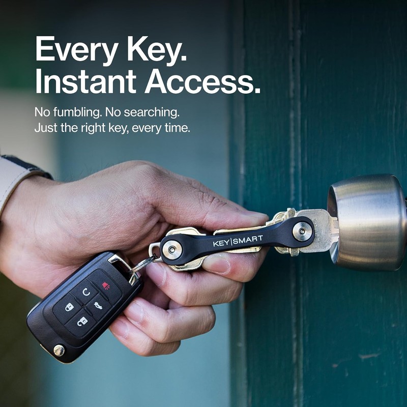 KeySmart Flex - Compact Key Holder and Keychain Organizer