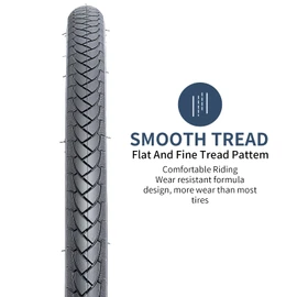 YUNSCM 2-PCS 27" Road Bike Tires 27X1 1/4（32-630） Compatible with Road Bike 27×1 1-4 27X1 1/4 Bicycle Tires (Y-845)