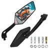 Motorcycle Rearview Mirrors,360 Degree Rotation Foldable Motorcycle Reflectors | Scooter