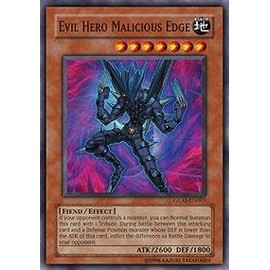 Yu-Gi-Oh! - Evil Hero Malicious Edge (GLAS-EN003) - Gladiators Assault - Unlimited Edition - Super Rare
