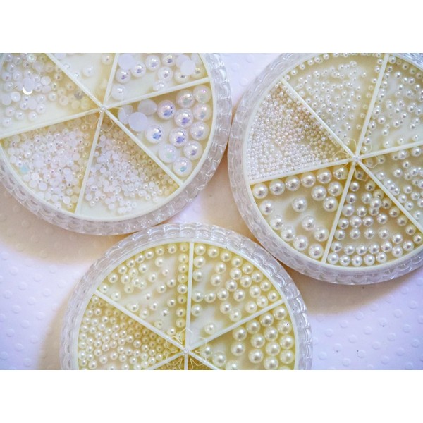 Very Tiny Round Pearls for Nail Decals 1mm -5mm Small