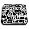 1 x Square MDF Fridge Magnet - Fathers Day Word