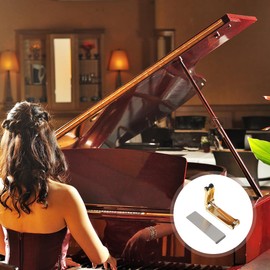 Vaguelly Piano Accessory Piano Slow Fall Device Piano Buffer Piano Cover Buffer Piano Non- marking Buffer Hydraulic Pressure Fallboard Decelerator Piano Tool no trace Metal bumper 1 PC