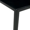 Glass Black Nesting Coffee Table Set of 2, Square Modern