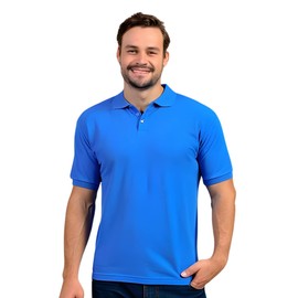 INGEAR Polo Shirt for Men -Classic 2 Pack, Lightweight Polo Work Shirts for Men, Perfect for Casual or Professional Wear (US, Alpha, Large, Regular, Regular, Royal Blue)