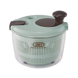 Toffy K-HC8-PA Salad Spinner, Pale Aqua, Drainage Hole, Easy Care, Anti-Slip