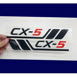 Body Sticker Mazda CX-5 Fender Universal Door Side Rear Glass Side Skirt Emblem Hide Scratch Improve Appearance Cool Unique Decoration Waterproof Heat Resistant (Black)