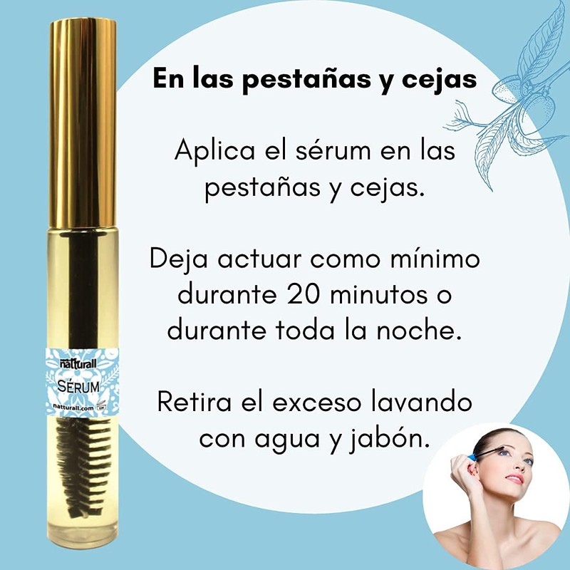 Crecimiento de Pestañas y Cejas Suero Serum Aceite de Ricino