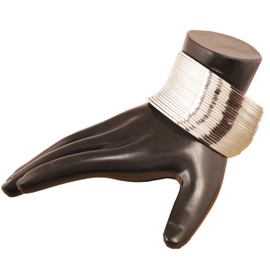 Touchstone NEW Silver Bangle Collection Indian Bollywood Desire Stunning Look Fine Cut Edges Tango Tune Depiction Of Fine Jewelry Designer Bangle Bracelets Set Of 24 In Silver Tone For Women.