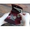 Cartolare Genuine Leather Trifold Wallet "Hammock Wallet Compact Classico", navy