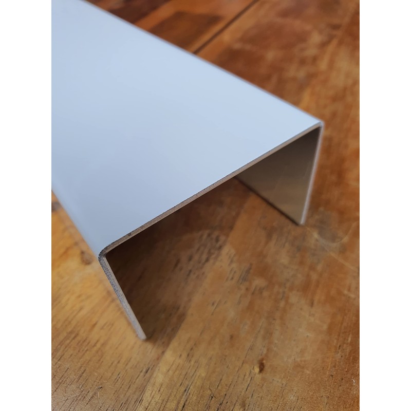 Aluminium U-Profile White Cover Profile 1.5 mm Aluminium Traffic White