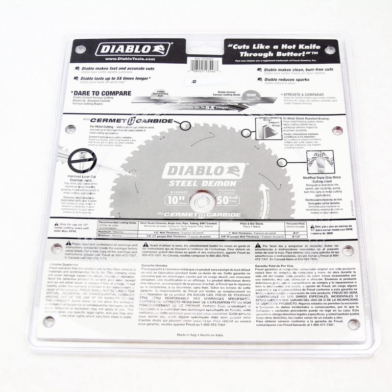 Diablo Steel Demon Cermet II Saw Blade for Medium Metal