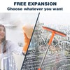 Professional Window Squeegee,2 in 1 Squeegee Window Cleaner with Long