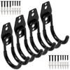 PiPaFox Garage Storage Utility Double Hooks, Heavy Duty Wall Mount