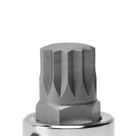 Genius Tools 344+8114 3/8" Dr. M14 Triple Square Bit Socket 50mmL