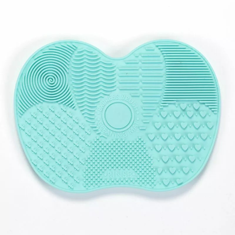 Unbranded Green-Silicone Makeup Brush Cleaner Pad Washing Scrubber Board Cleaning