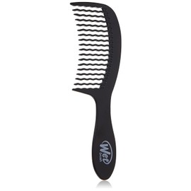 WET BRUSH, Detangling Comb, Black, Cepillo Desenredante, Desenreda Todo Tipo de Cabello, Diseño Ergonómico, Tecnología WaveTooth, Cepilla Fácil y Adiós Nudos, Color Negro