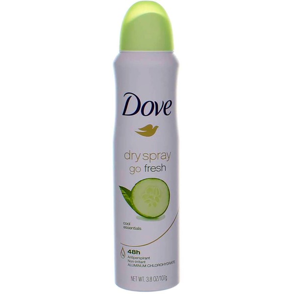 Dove Deodorant 3.8 Ounce Dry Spray Cool Essentials Antiperspirant (113ml)