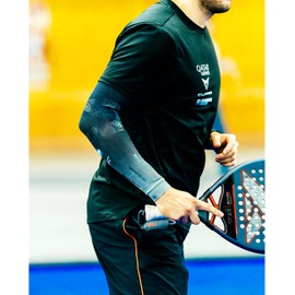 FLOKY 1pc No Strain Evolution Multisport Tenis Padel Basketball - Reduce las vibraciones, apoya el codo y el antebrazo - Manguito de compresión estabiliza los tendones y los músculos, Ltd. Tapia, XS-S