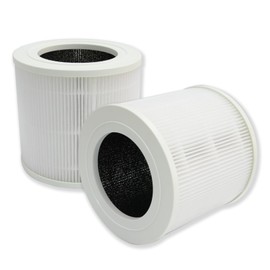 PUREBURG Replacement True HEPA Filters Compatible with Bagotte BAP10 Air Purifier BAP10-HF, H13 4-Stage Filtration Activated carbon 2-in-1 Air Clean Dust VOCs Odor PM2.5 Smoke,2-Pack