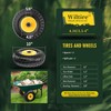 Wiltire (2 Pack) 4.10/3.50-4 Flat Free Tire and Wheel 10-Inch