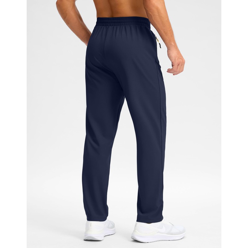 Pudolla Men's Lightweight Hiking Pants Quick-Dry Outdoor Sweatpants with Zipper