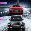 2PCS Devil Eyes Light for Cars,14.72inx3.62in Programmable Flexible LED Display