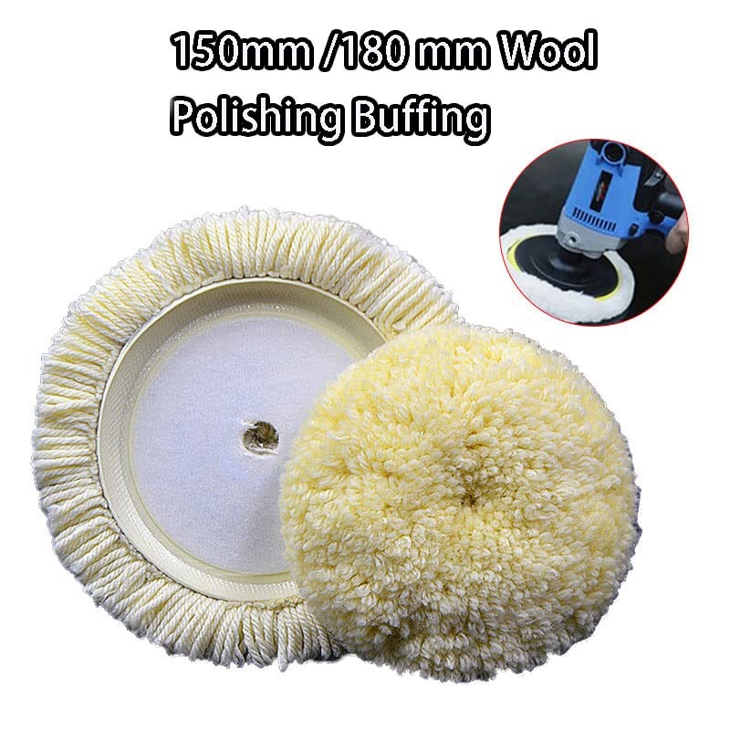 Wool Polishing Wheel, Soft Wool Buffing Pad Tool with Hook
