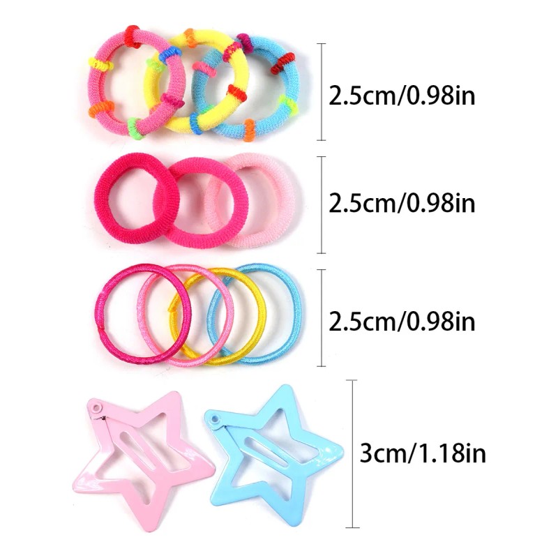 875pcs Mini Ligas Para Cabello Elásticas Dama Accesorios Etc