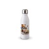 MAXIKIWI - Einwandige Wasserflasche mit Schraubverschluss, nicht isoliert, leichtes Aluminium,