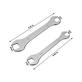 PANSHIYON Super Thin Wrench,2 Pieces 3mm Ultra Thin Open End Wrenches Set SAE 3/8’’ 7/16’’ 1/2’’ 9/16’’ for Tight Spots Repair
