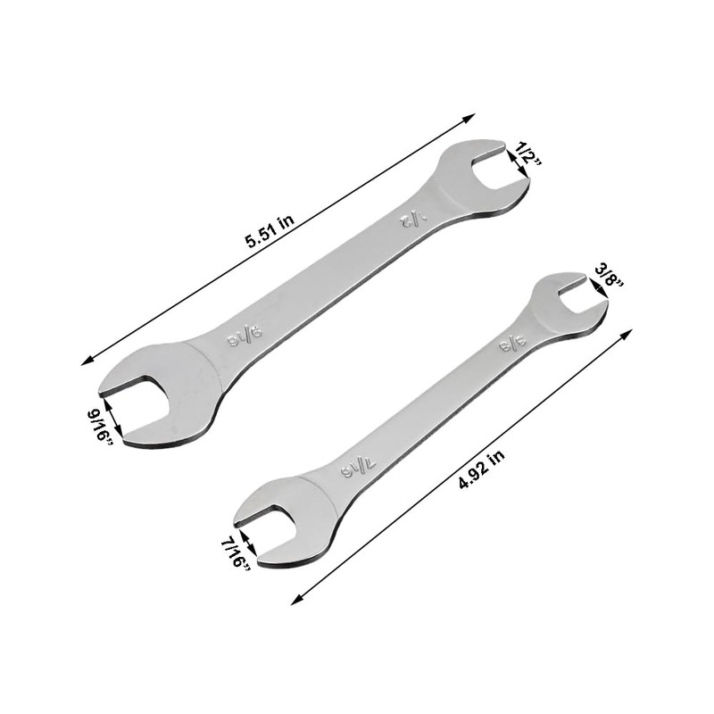 PANSHIYON Super Thin Wrench,2 Pieces 3mm Ultra Thin Open End