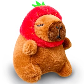 Kawaii Capybara Stuffed Animal, Kawaii Plush Toys Keychain, Mini Plushies for Girls, Boys and Babies, Capybara Stuffed Animals Plushie for Christmas Decorations, Valentine's Day Gifts