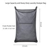 Hanging Laundry Hamper, Hanging Hamper with Free Hanging Hooks, XL-Large