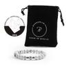 BERGERLIN Letter Bracelet in White – Partner Bracelet with Real