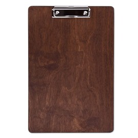 Menu Board Clipboard Natural Wood Dark A4