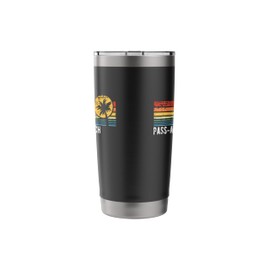 Pass-A-Grille Florida Retro Sunset Distressed Style Design Stainless Steel Insulated Tumbler