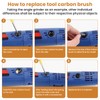 ZDRU 72Pcs Electric Motor Carbon Brushes Set, 24 Different Sizes