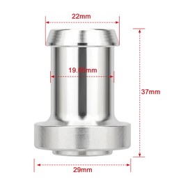 EVIL ENERGY 3/4" Weld On Hose Barb Tail Nipple On Bung Weldable Fitting Adapter Aluminum Pack of 2