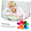 ORFOFE 6pcs Heart-shaped Reusable Hot Packs for Injuries and for