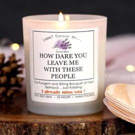 Work Besties Gifts for Women, Work Bestie Farewell Gifts for Coworkers, Teachers, Friends, Boss, Retirement Gift for Woman Men Women Leaving Goodbye Best Cool Happy Retirement Scented Candles Gifts